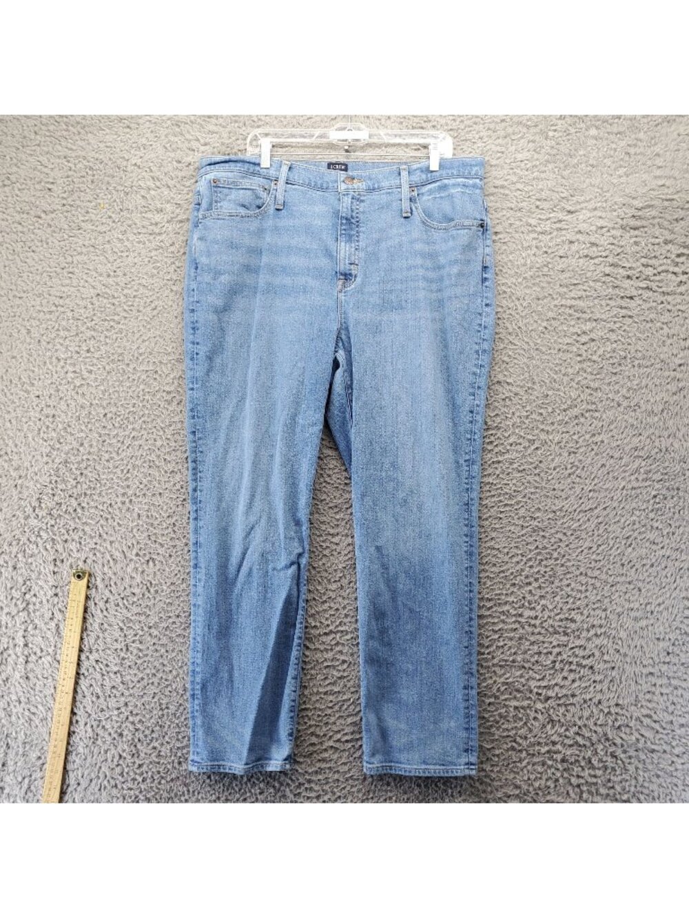 J. Crew Jeans Womens 33 Light Blue Slim Boyfriend Fit Cotton Blend Durable Casua